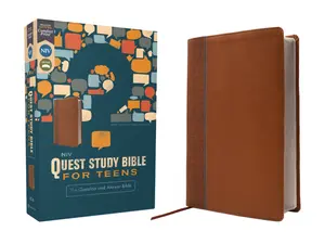 NIV, Quest Study Bible for Teens, Leathersoft, Brown, Comfort Print: The Question and Answer Bible by Christianity Today Intl.||Zondervan [Leatherbound Book]