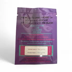 Pink Flamingo Watermelon Margarita Loaded Tea 298mg Caffeine Less Than 1 Carb 3.75 Calories Zero Sugar Refreshing Energy Boost