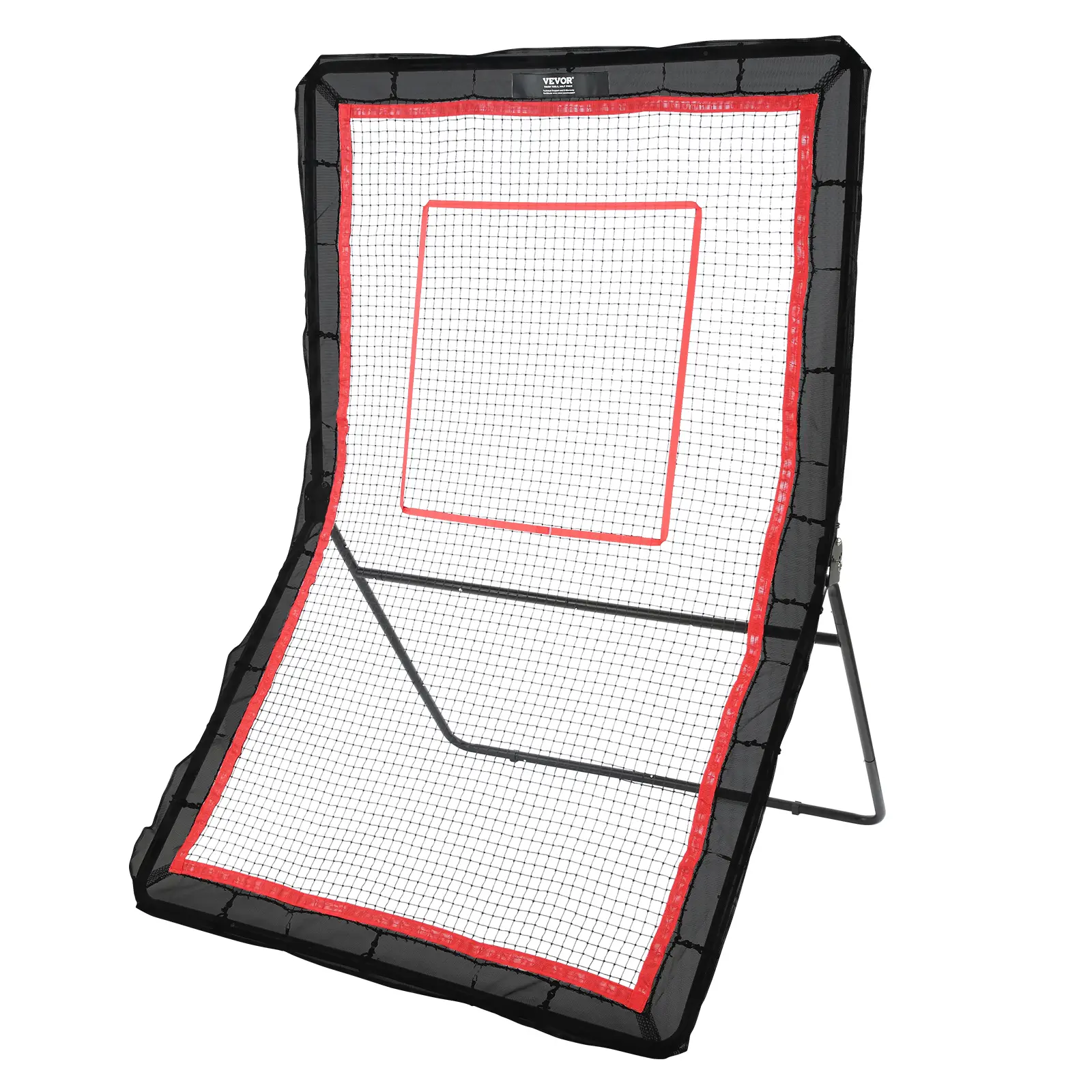 5x7 Ft Rectangular Multi-Sport Rebounder Net for Backyard Outdoor Use, Adjustable Angle Training Screen with Target, High Load-Bearing Capacity, Ample Elasticity, Closely-Knit Design, Compatible with Most Ball Sports, Beginner-Friendly, Adjustable Design