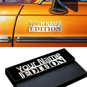 Custom Car Emblems and Badges Letters Edition - Auto Custom Metal Letters Emblem for Car, 3D Stickers Cool