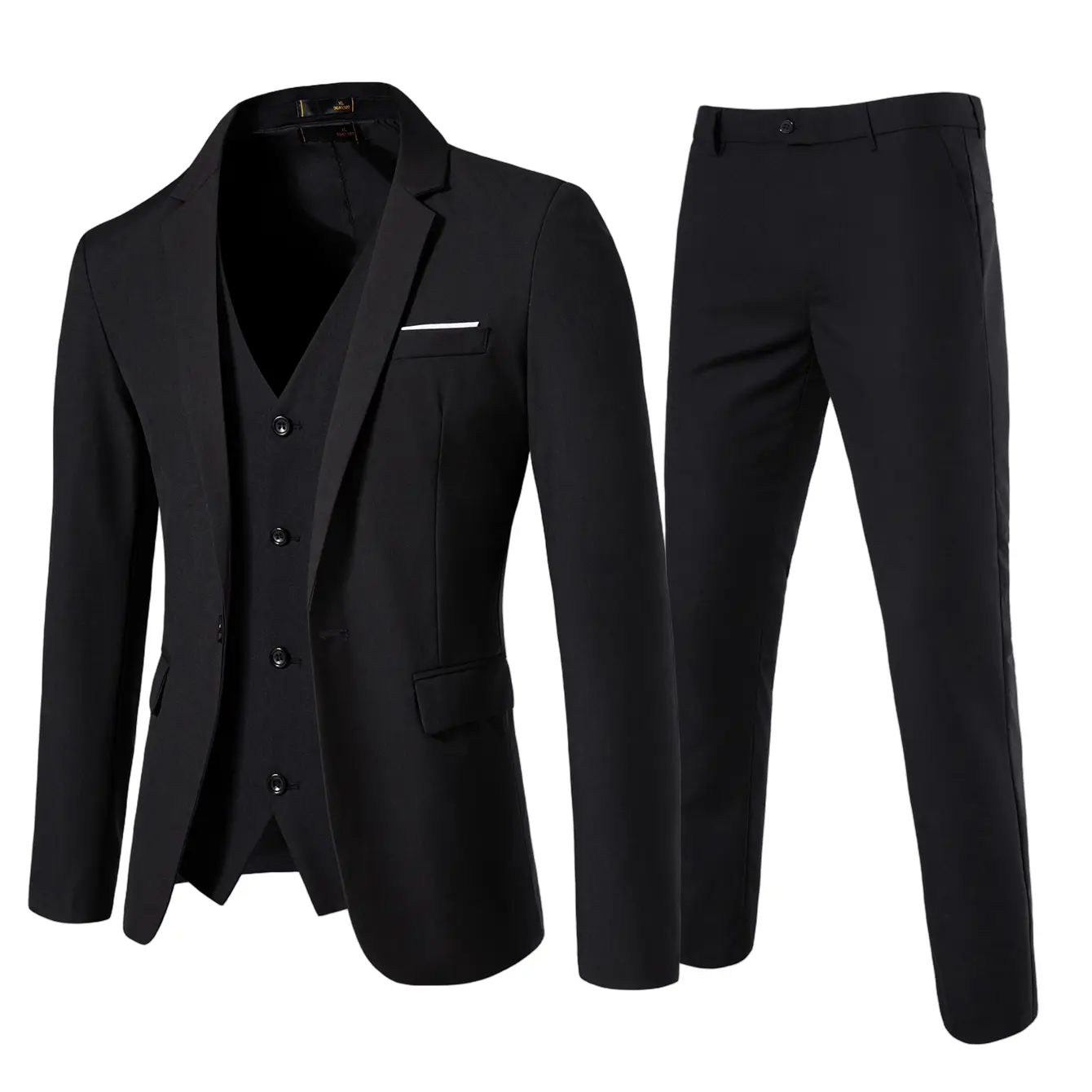 2PCS-Black (jacket + pants)