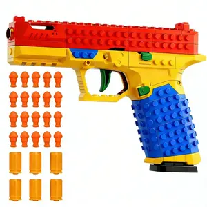 NOMI Building Block Toy Gun, DIY Creative Handgun Model, Stem Display Piece, Suitable for Ages 6+, Birthday Gifts