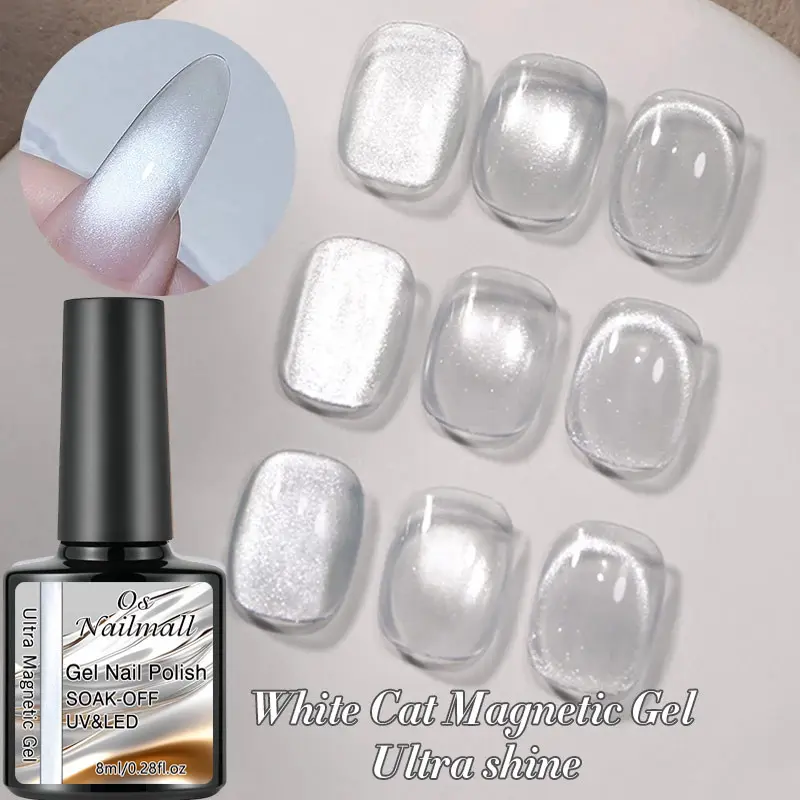 Cat Eye Gel Ultra Shine Soak off UV Gel Nail Art Varnish, Full Coverage Nail Manicure Gel, Professional Quality Nail Polish