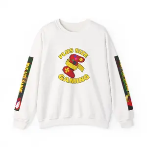 Plus Size Gaming Crewneck Sweatshirt, Unisex Hoodie, Gamer Gift, Casual Wear, Plus Size Apparel, Gaming Sweatshirt