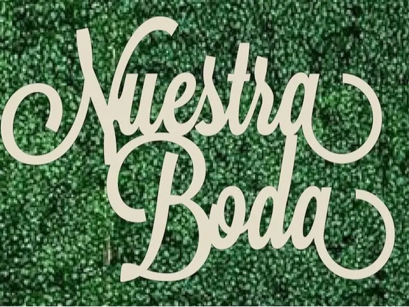 Nuestra Boda , Wedding Party, Wedding Decoration, Wedding Sign, Bridal Shower, Bridal Party, Wedding, Wedding Backdrop Unfinished Wood