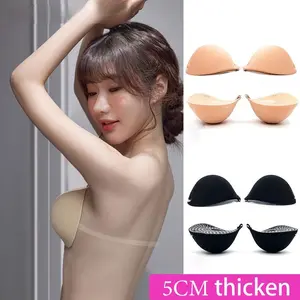 Silicone Push Up Invisible Bra for Brides, Thickened Chest Pads for Small Busts, Breathable Backless Lingerie for Wedding Dress, Comfortable and Supportive Lightweight