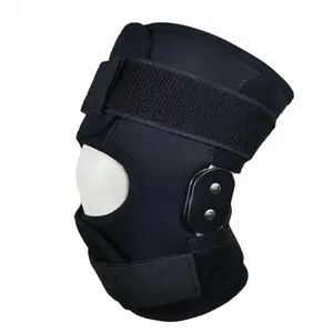 Hinged Knee Brace with Compression Sleeve, Adjustable Patella Stabilizer Knee Support for Sports Workout, Heavy Duty Comfortable Knee Guard for Plus Size XXL