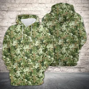 Amazing Camouflage Of Frog 3D Printed Hoodie
