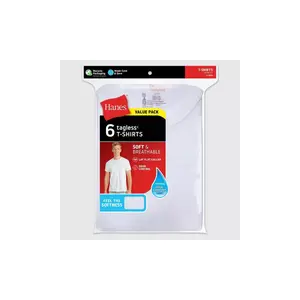 Hanes Men's Control Crew Neck Undershirt 6 Pack