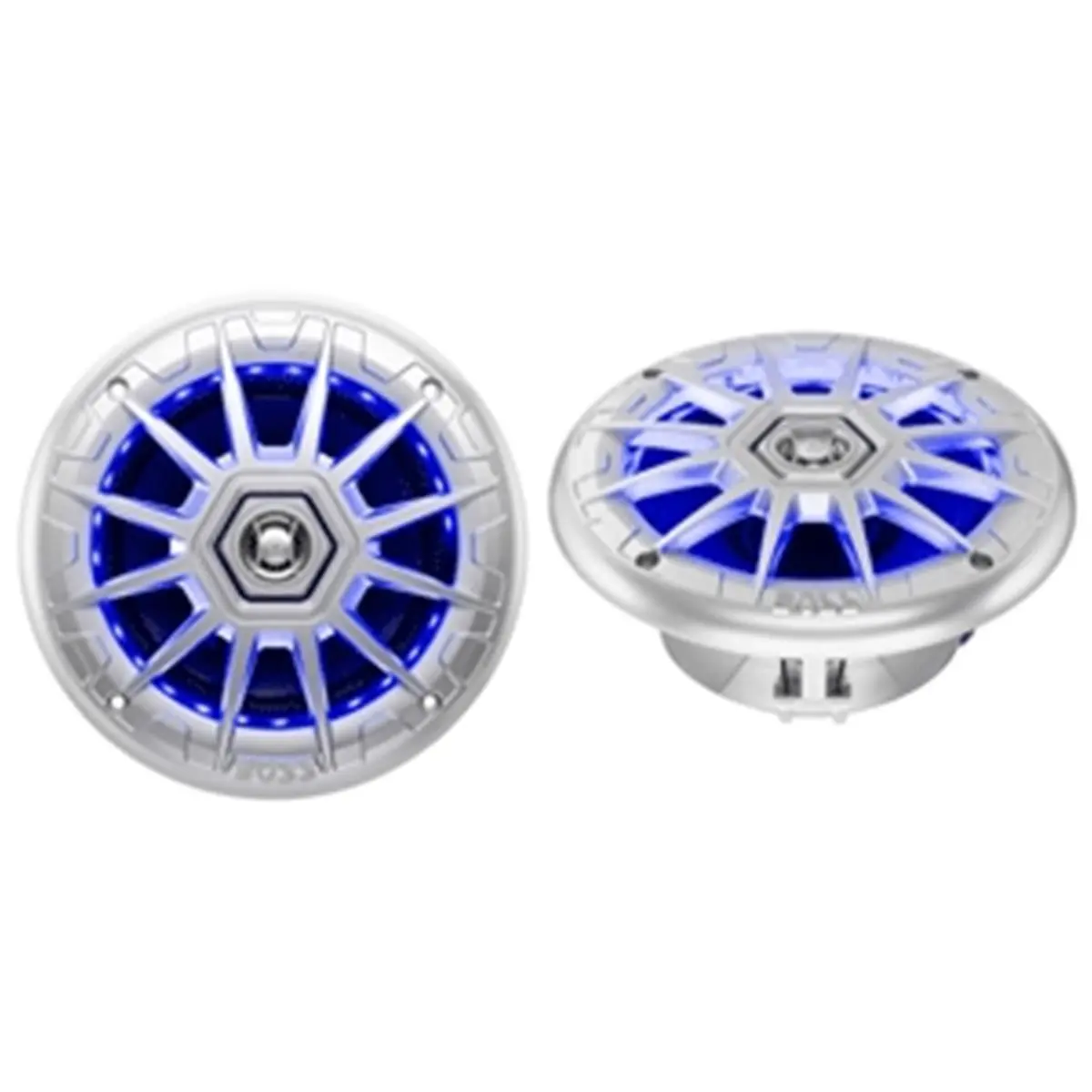 6.5 in. Wireless 2-Way Coaxial Marine Speakers with RGB LED Light, Remote Control, Full-Range Audio, Built-In Components, Dynamic Patterns, Rugged Design & Reliability, Water Sports Accessories, Bass Speakers