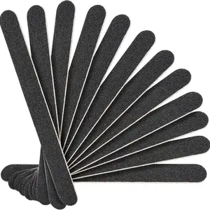 10/20 PCS Nail File Large Emery Boards for Nails 100/180 Grit Nail Files for Natural Nails Manicure Pedicure Tool for Home and Salon Use, Black
