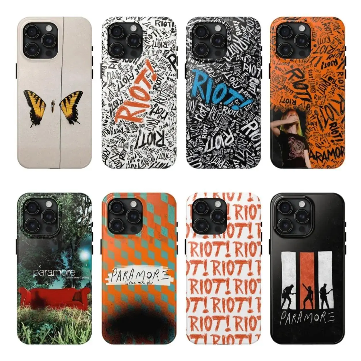 Nostalgic "Riot Era" Pop-Punk Style Phone Case — Featuring a Butterfly Aesthetic, Iconic Orange-Haired "Alt-Girl" Motif, and Y2K Emo-Rock Vibes. Compatible with iPhone 11–17 Pro Max/Plus Series and Samsung Galaxy S23– Series.
