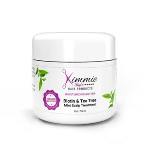 Kimmiestylz Biotin & Tea Tree with Mint Scalp Treatment (2oz.), Refreshing & Nourish, For All Hair Types