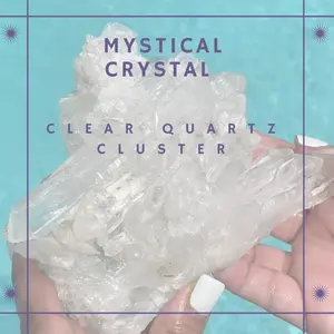Natural Clear Quartz Cluster - Mystical Crystal for Home Decor