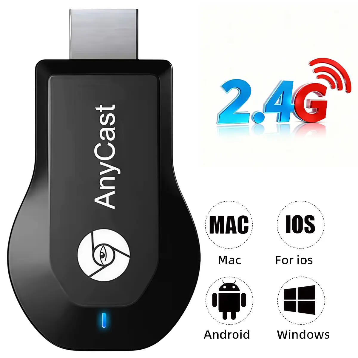 Wireless HDTV Display Adapter WiFi 1080P Mobile Screen Mirroring Receiver HDMI dongle for iPhone Mac iOS Android to TV Projector Support Miracast Airplay, Tech Gadgets
