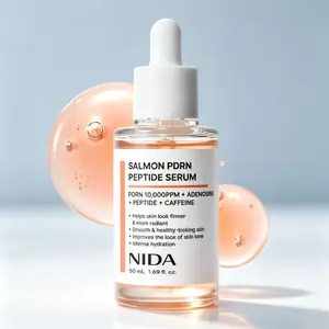 NIDA Salmon PDRN Peptide Anti-Aging Serum, Korean Skin Firming Essence with Salmon PDRN & Peptides, Deep Hydration, Smooth Wrinkles and Restore Healthy Skin Barrier