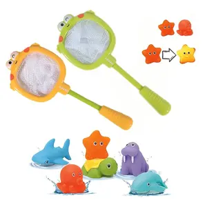 Roylanz Bath Toy Set, Water Spraying Floats, Shark & Fish Shapes, Fun Shower Toys, Ideal for Kids' Baths, Perfect Gifts for Holidays