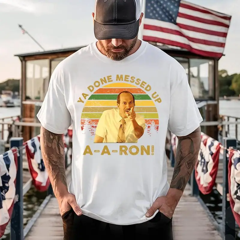 Key And Peele Shirt, Ya Done Messed Up Aaron Vintage T-Shirt, Quote Unisex T Shirt, Sunset Design Retro