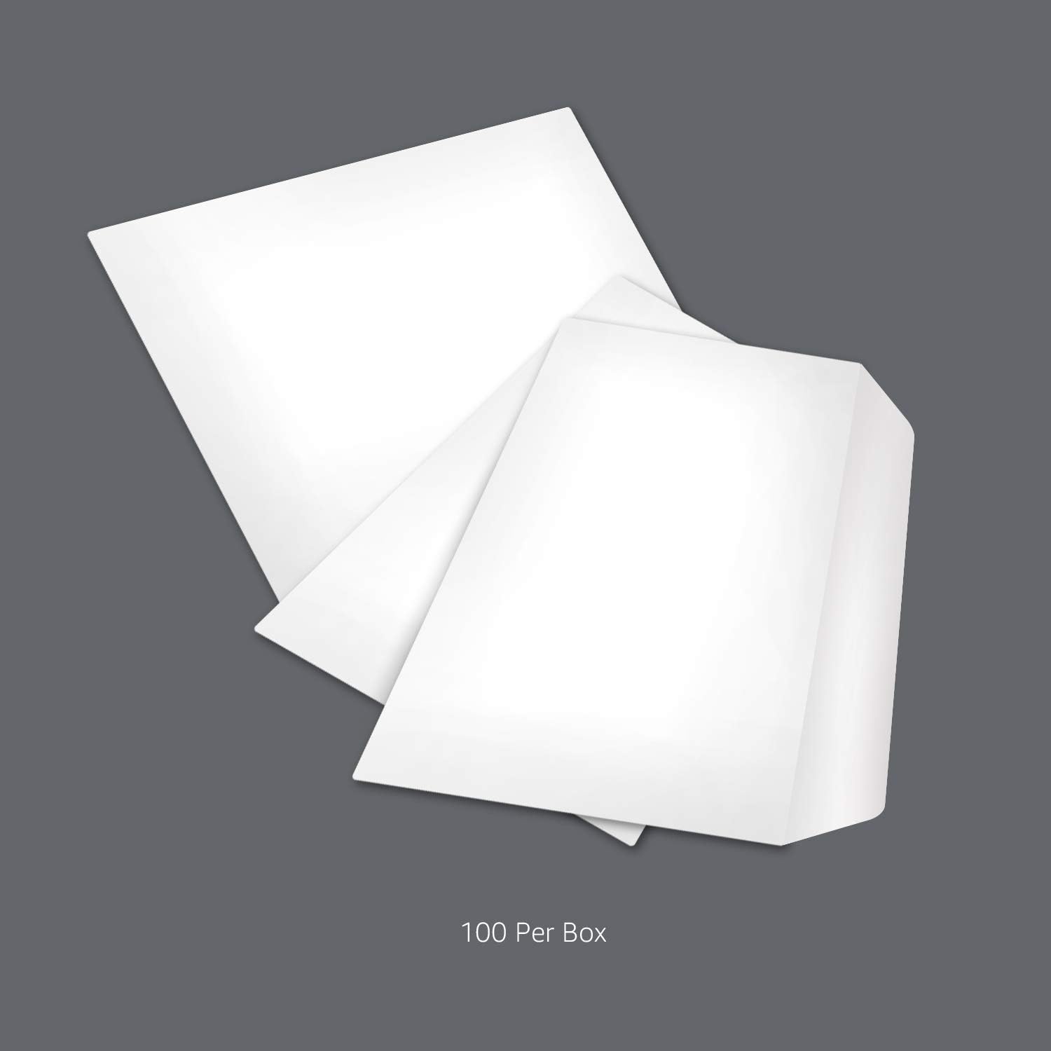 3/4 Security-Tinted Self-Seal Envelopes for Home & Office, White, 100-Pack