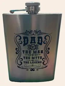 Custom engraved 8oz stainless steel flasks!