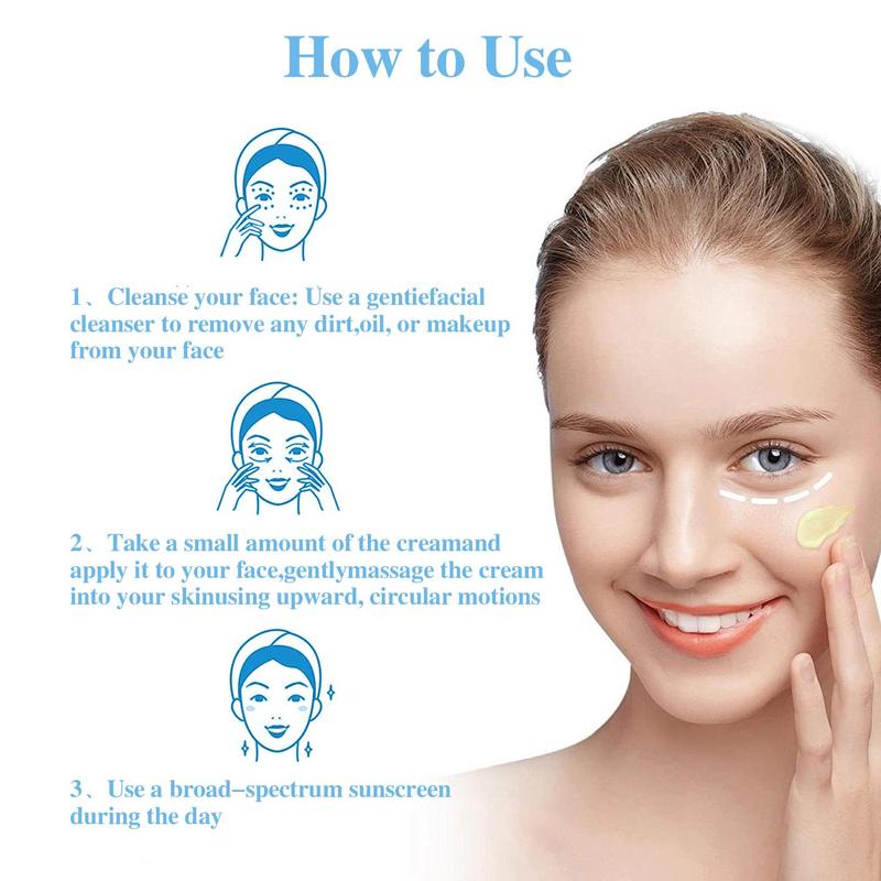 Puolern Retinol+Sodium Hyaluronate Cream for Face Cream Fast Deep Cellular Absorption Day or Night Cream for Moisturizers  Skincare Skin Repair Comfort