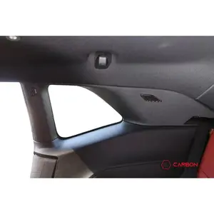 [4pcs] Carbon Fiber Interior Rear Seat Side Trim Overlay for Dodge Challenger 2015-2023