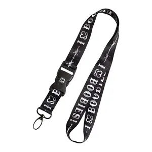 i love boobies! Lanyard - Barbed Night