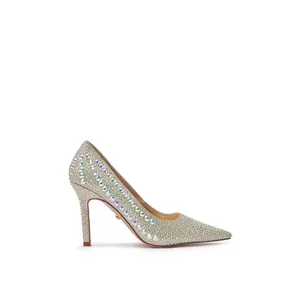 CORBEL-GOLD STILETTO PUMP