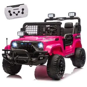 24V 100W*2 Two-seater Kids Ride On Car w/ RC - 3 Speed Adjustable,LED Headlights,4-Wheel Shock Absorption,USB/MP3 Charging & Battery Indicator,Bluetooth & music - Electric Toy Car for kids 3-8