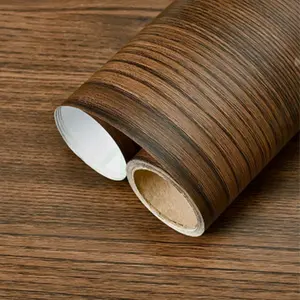 Waterproof Wood Contact Paper Roll, Soundproof Self-Adhesive Wallpaper, Removable Vintage Country Style Cabinet Desk Wrap