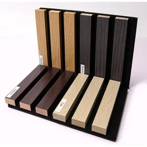 Slat Wall Panel, 4 Pack  Panels for Wall,  Soundproof Wall Panels, Large Acoustic Panels for Interior Ceiling and Wall Decor Noise Reduction, Sample