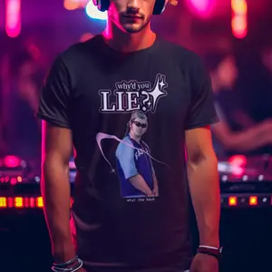 Why’d You Lie T-Shirt, Funny Meme Graphic Tee, Unisex P.Malone Inspired Shirt, Casual Streetwear Top, Statement Graphic T-Shirt for Men and Women