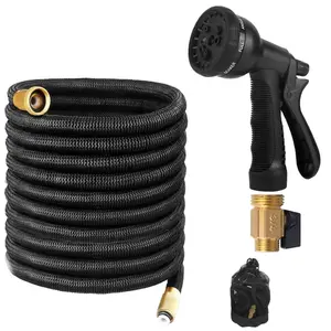 Garden Hose 75 ft, Expandable Garden Hose with 10 Function Nozzle, Lightweight, Kink Free, Sturdy, Leak-Proof, Portable, Water Hose 50ft for Outdoor, Yard, Lawn, Car Wash and Camper Use