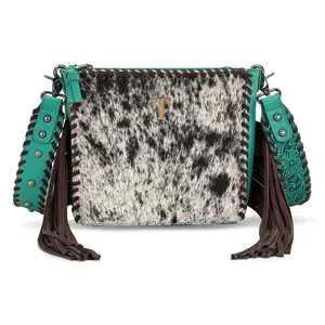 Genuine Cowhide Fringe Western Crossbody Bag - Trinity Ranch