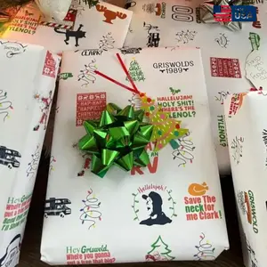 Christmas Gift Wrap, Vacation Movie Wrapping Paper, Funny Wrapping Paper Rolls, Xmas Vacation Paper Roll, Christmas Funny Gift, Gift for Her, Gift for Him
