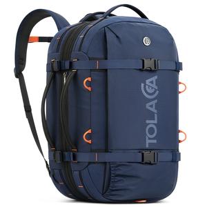 Tolaccea Travel Laptop Backpack for Men Women, 40L-50L Expandable Carry On Backpack with Wet Dry Compartment, TSA Approved Daypack Fits 16 Inch Laptop, Convertible Rucksack Duffel Bag for Work Travel Fathersdaygift