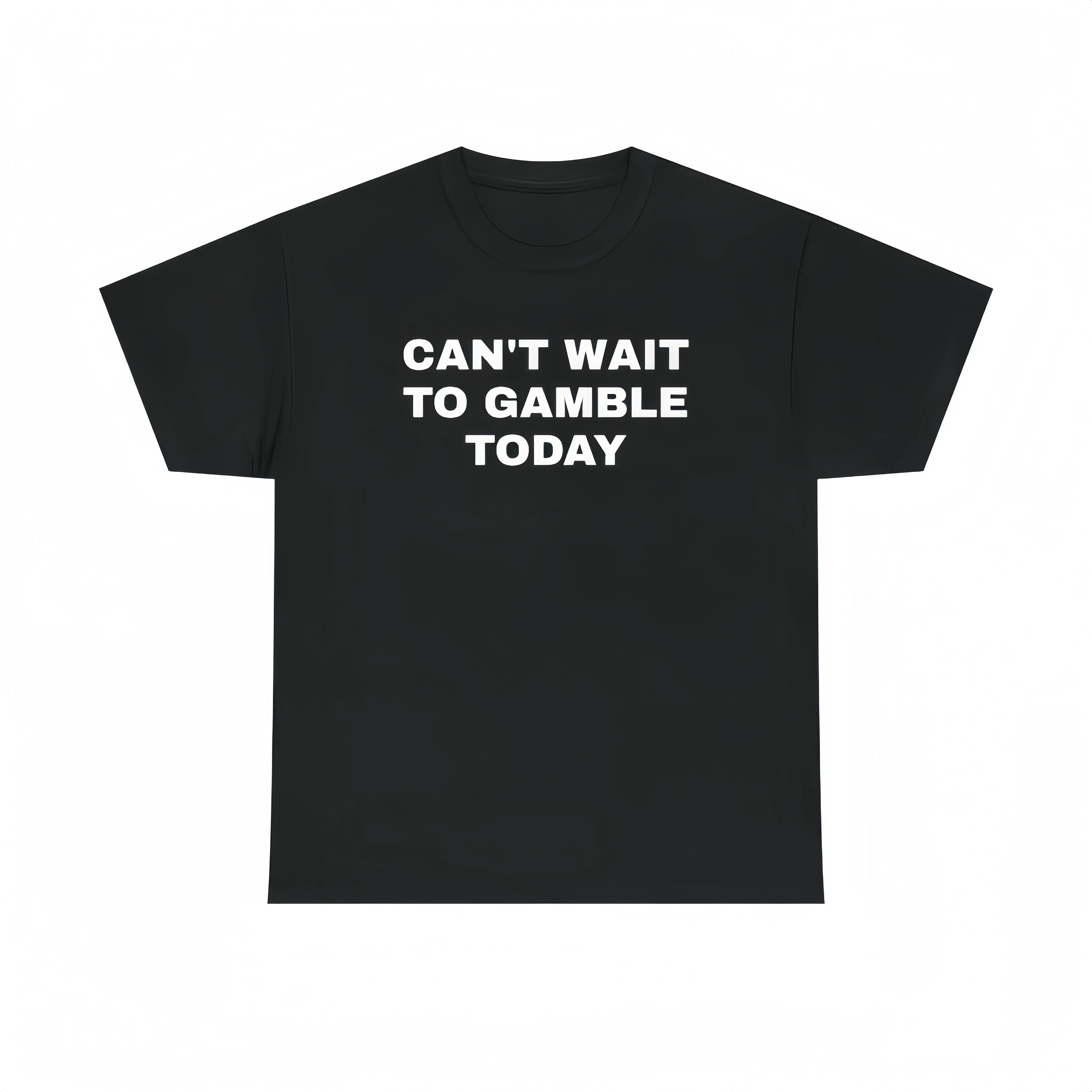 Can't Wait To Gamble Today Heavy Cotton Tee - Funny Shirt - Poker - Blackjack - Casino - Gift For Men and Women - Roulette - Slots