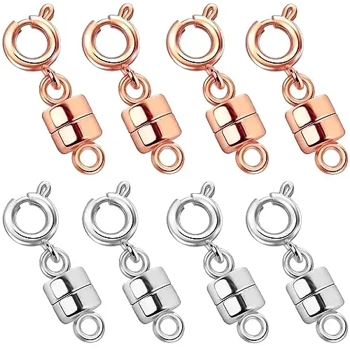 8Pcs | Silver & Rose Gold