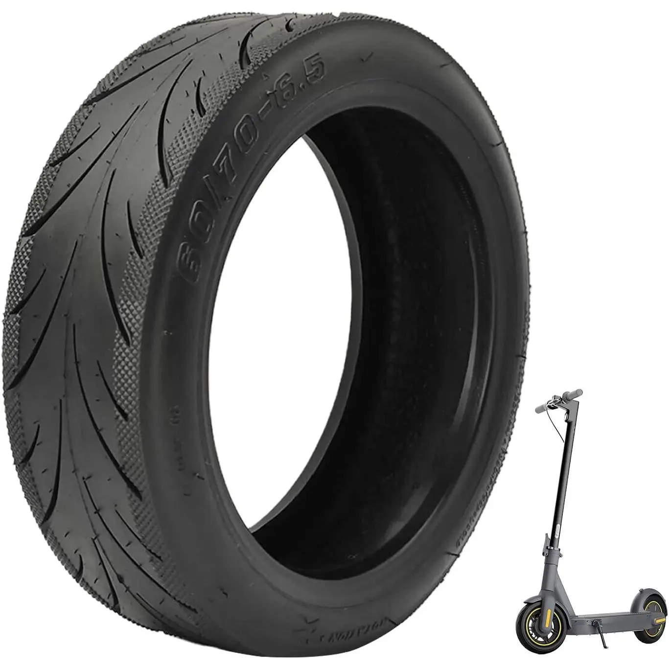 Tubeless Tires for Segway Ninebot Max G30, G30E, G30LP Electric Scooters - Antislip Rubber Wheels, Flexible Buffer Capacity, Safe & Convenient Usage