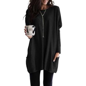 Dokotoo Womens 2026 Winter Outfits Casual Long Sleeve Shirts Lightweight Sweatshirts Fashion Tunic Tops with Pockets