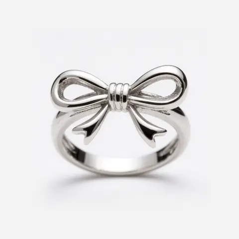 1 PC Vintage Bowknot Cubic Zircon Ring, Elegant Beautiful Rings for Women Fashion Jewelry for Festival Party Daily Clothing Decor Wedding Engagement Cz Promise Ring Anniversary Party Gift for Girlfriend Unique Rings