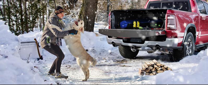 YITAMOTOR 5.8 ft Soft Roll Up Truck Bed Tonneau Cover Compatible with 2019-2025 Chevy Silverado/GMC Sierra 1500 New Body Style, Fleetside 5.8 ft Bed