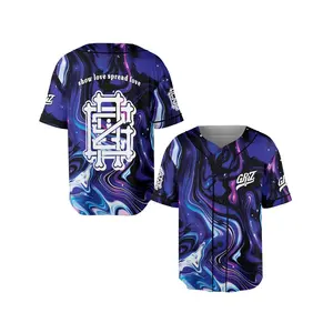 GRiZ Baseball Jersey – SLSL Galaxy Rave Shirt, Trippy EDM Festival Outfit, Neon Psychedelic Music Fan Jersey