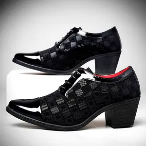 Men's Business Casual Shoes Versatile High Heels