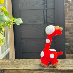 Handmade Crochet Mini Giraffe Realistic & Everlasting Made in Texas Crochet Animals Premium Yarn Highly Detailed Home Décor Gift