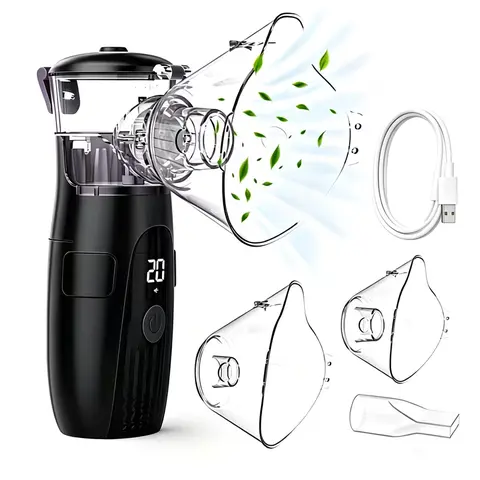Luxury Handheld Smart Nebulizer - USB-Powered Rechargeable Lightweight Beauty Products, Self-Cleaning, Quiet Operation, Deep Hydration, Gentle Soothing, Low-Residue Personal Care Device for Sensitive Adults