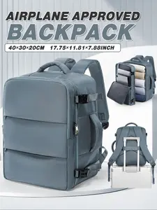 Hiking Backpack Ryanair Airline 40x30x20 Bag, Cabin Luggage Flight Handbag, Carry-On Personal Bag, Unisex Casual Daily Commute Business Backpack