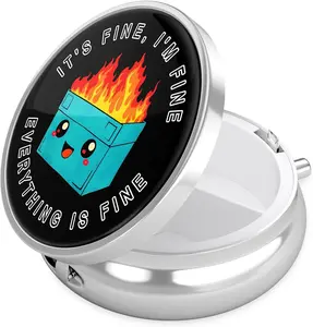 Cute Metal Pill Holder *[OTHER DESIGNS AVAILABLE]* Portable Portable Pill Case for Purse & Pocket - Fun and Humorous Design for Travel and Daily Use