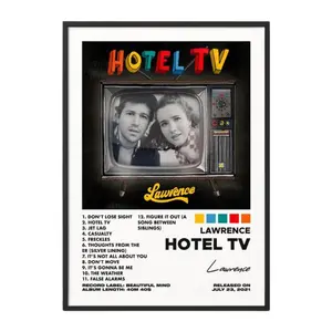 Lawrence - Hotel TV Album Cover Poster Unframed / Music Gift / Music Wall Decor / Fan Gift / Decor Home