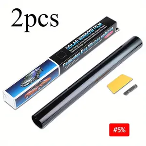 2pcs 300cmx50cm Black Car Window Foils Tint Tinting Film Roll Car Auto Home Window Glass Summer Solar UV Protector Sticker Films